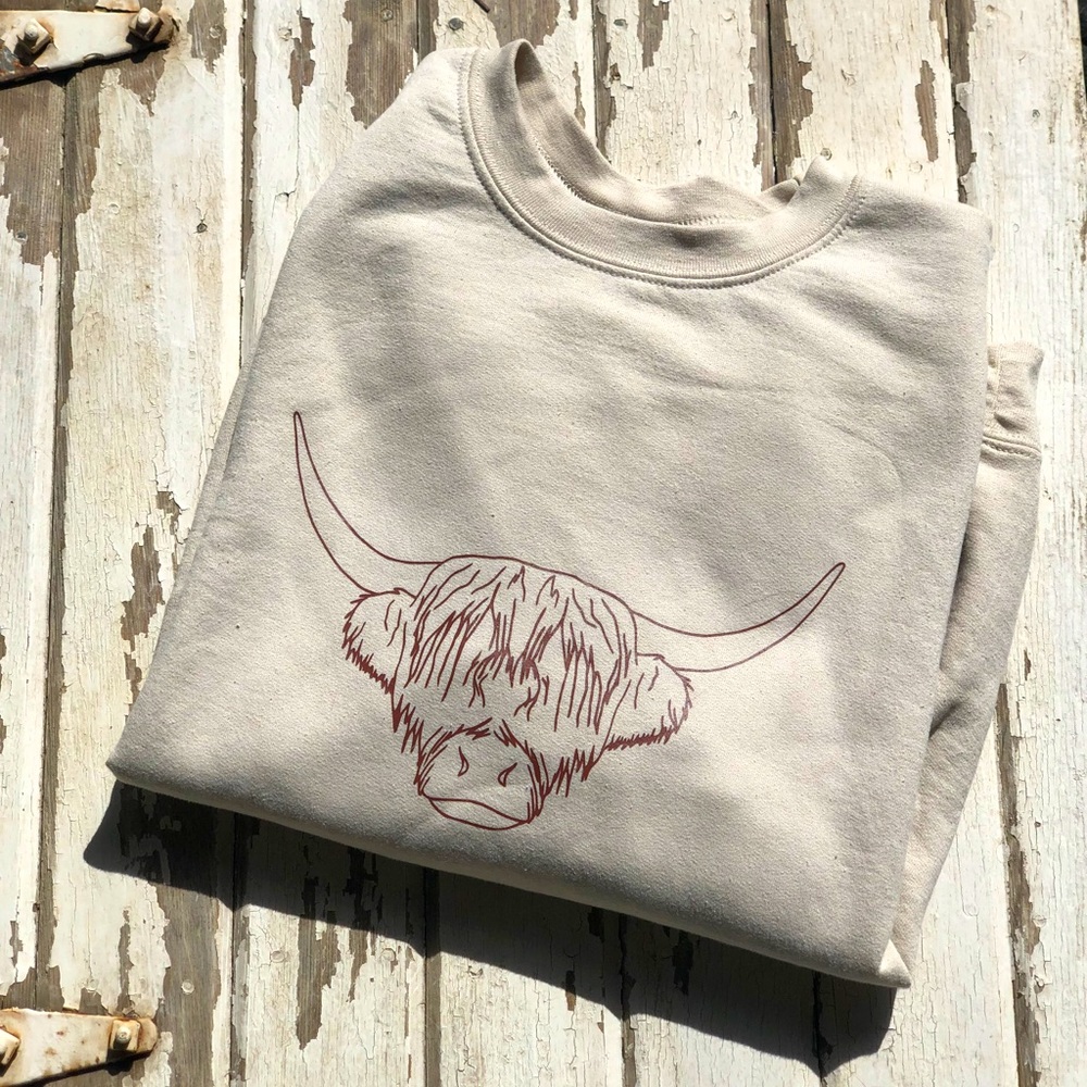 Custom made graphic Crewneck